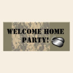 "Military Welcome Home Party" invitations