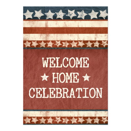 Personalized Home Military Party Invitations