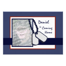 Military Welcome Home Personalized Invite