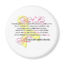 Military Wifes Prayer Fridge Magnets