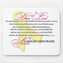 Military Wifes Prayer Mouse Pads