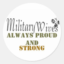 Military wives sticker