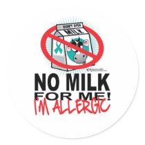 Milk Allergy stickers by fightcancertees Milk Allergy stickers
