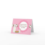 Milk and Cookies Birthday Party Thank You Cards