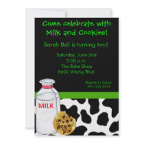 Milk and Cookies Invitation