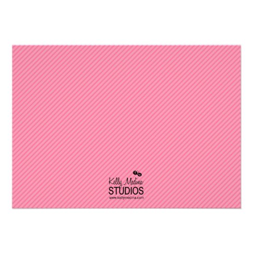 Milk and Cookies Pink and Brown Invite