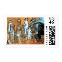 Milk Bottles Stamp
