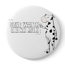 milk pinback button