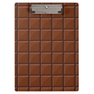 Milk chocolate clipboard