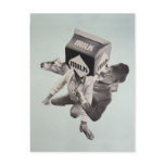 Milk collage postcard