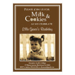 Milk & Cookies Birthday Party Invitation