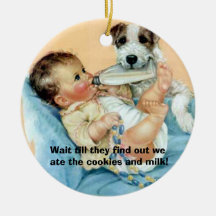 MILK & COOKIES CHRISTMAS ORNAMENT