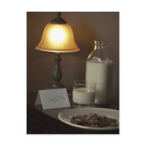 Milk Cookies Santa Claus postcards