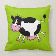 milk cow throwpillow