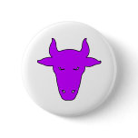 Milk Cow Silhouette Beef Cattle Moo Bull Steer buttons