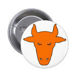 Milk Cow Silhouette Beef Cattle Moo Bull Steer Buttons