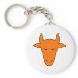 Milk Cow Silhouette Beef Cattle Moo Bull Steer Keychains