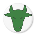 Milk Cow Silhouette Beef Cattle Moo Bull Steer magnets