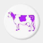 Milk Cow Silhouette Beef Cattle Moo Bull Steer Magnets