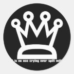 MILK_CROWN ROUND STICKER