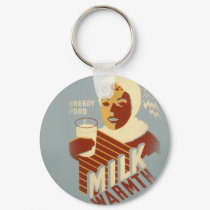 Milk for Warmth keychains by gotraw Milk for Warmth keychains