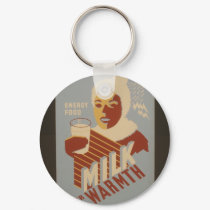 Milk for Warmth keychains by gotraw Milk for Warmth keychains