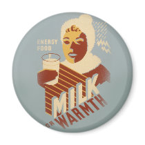 Milk for Warmth magnets by gotraw Milk for Warmth magnets