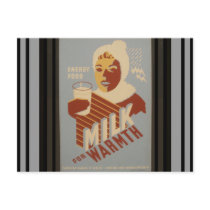 Milk for Warmth postcards by gotraw Milk for Warmth postcards