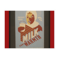 Milk for Warmth postcards by gotraw Milk for Warmth postcards