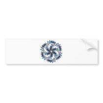 Milk Hill Blue Crop Circle Bumper Sticker bumper stickers