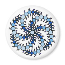 Milk Hill Blue Crop Circle Magnet