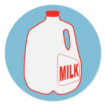 Milk Jug stickers by trendyteeshirts Milk Jug stickers