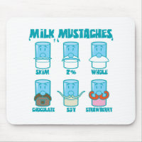 Milk Mustaches mousepad