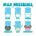Milk Mustaches t-shirts by Detourdesignables Milk Mustaches t-shirts