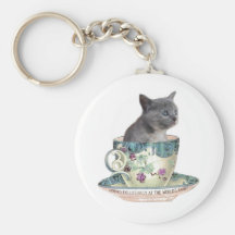Milk or sugar? Kitten keychain