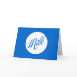Milk Regular Dark Folding Card Template