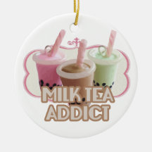 Milk Tea Addict Christmas Tree Ornament