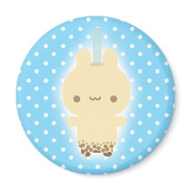 Milk Tea Bunny Magnet by abigcitydreamer Milk Tea Bunny Magnet