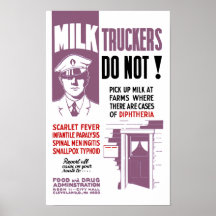 Milk Trucker FDA Warning Print