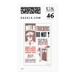 Milk Truckers Be Careful 1940 WPA Postage Stamp