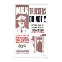 Milk Truckers Be Careful 1940 WPA posters