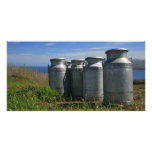Milk urns customized photo card