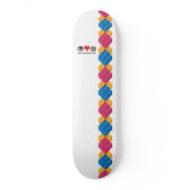 Milkcrate Argyle Custom Skate Board
