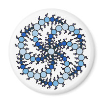 MilkHill Blue Transparent magnets by 1freebird MilkHill Blue Transparent magnets