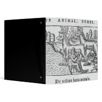 Milking reindeers vinyl binder