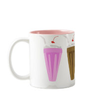 Milkshake Mug - Choc & Straw by BellyJeans Milkshake Mug - Choc & Straw