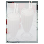 Milkshakes in glass tumblers letterhead template