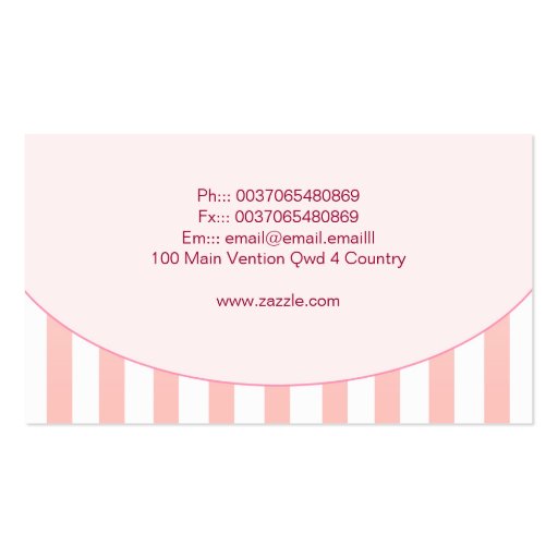 milky cupcake business card (back side)