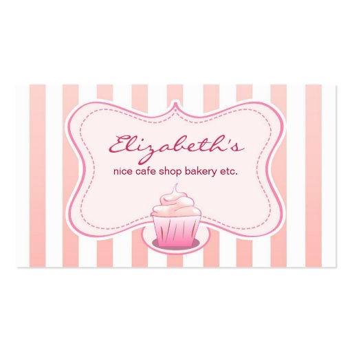 milky cupcake business card (front side)