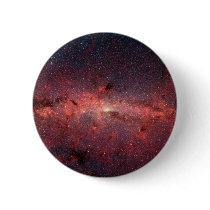 Milky Way Galactic Center, Stars, Clouds, Clusters Pinback Button